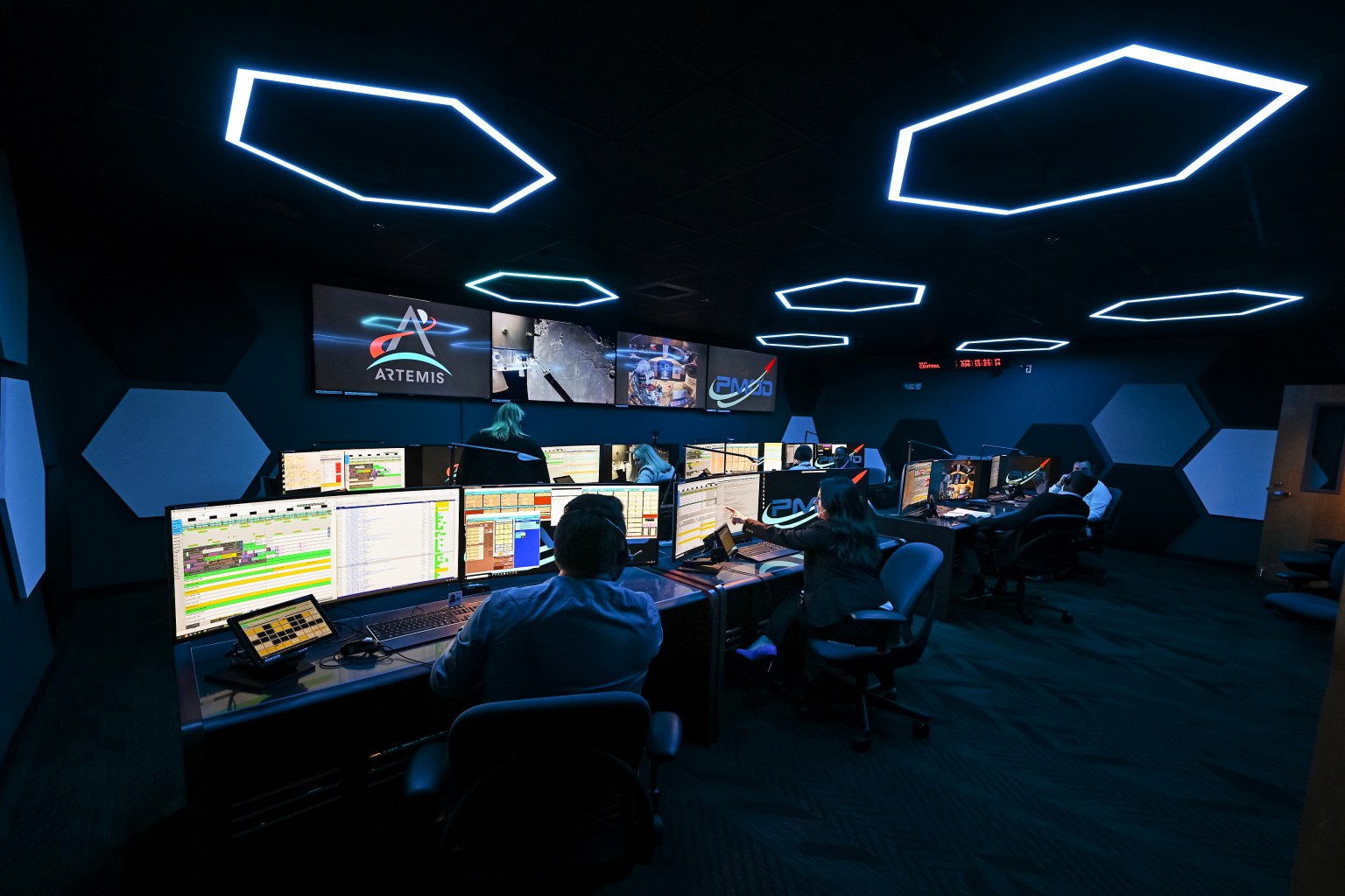 NASA's Twin Control Rooms Keep Artemis II on Track